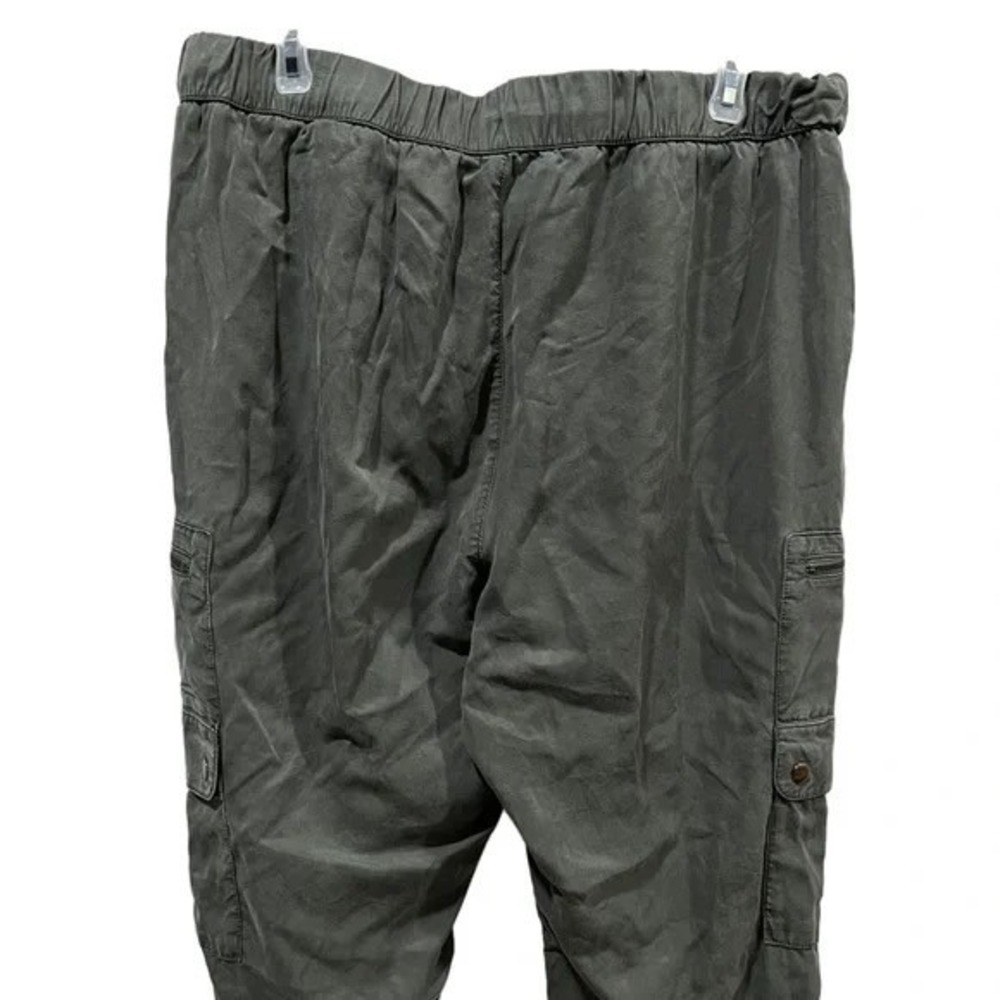 Banana Republic Women's Cargo Jogger‎ Pants L Utility Pockets Drawstring Waist - Picture 3 of 8